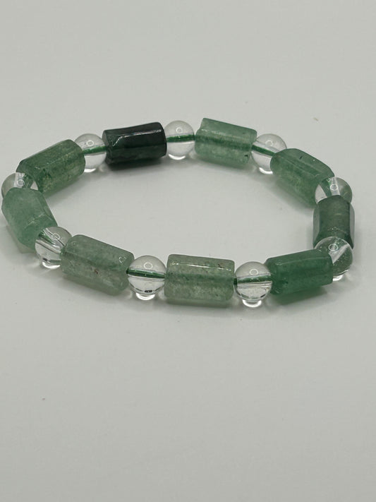 Bangle - Green Strawberry Quartz