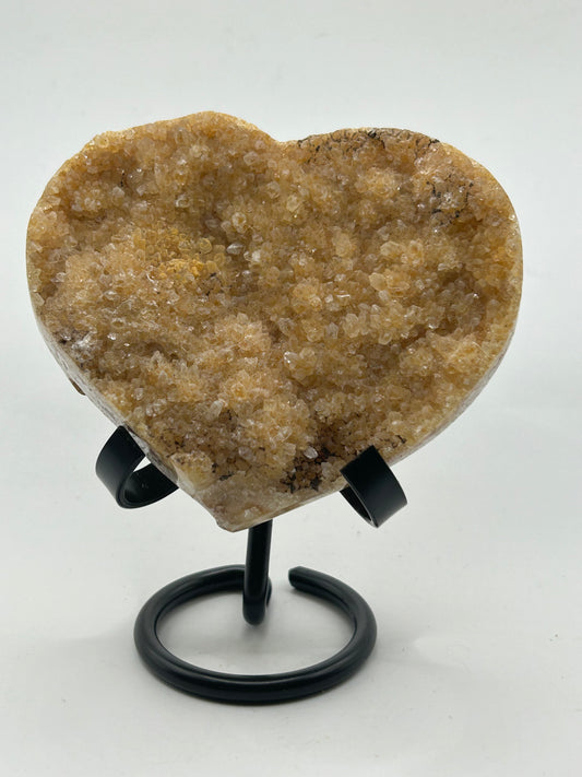 Heart(s), cut base - Citrine