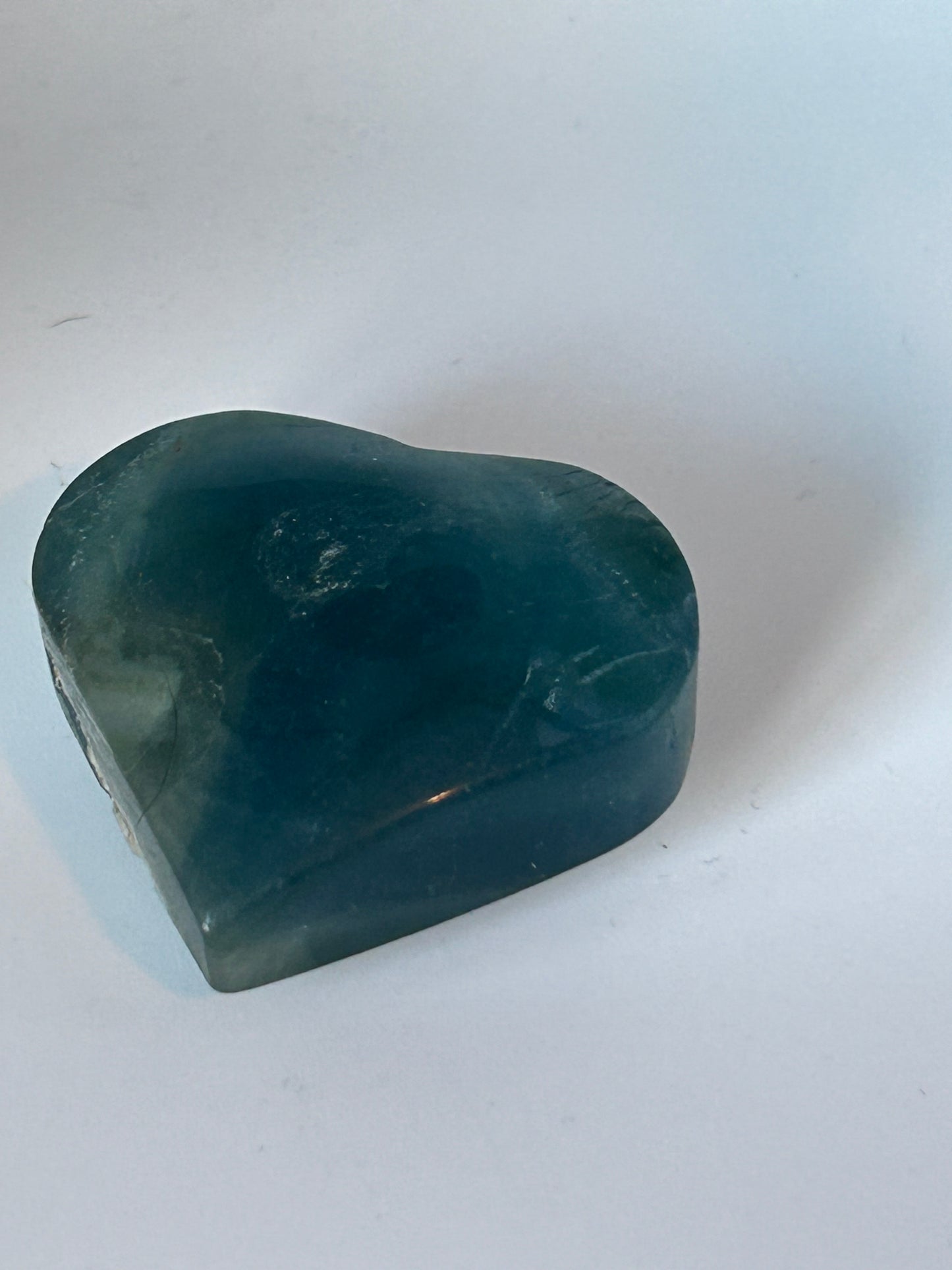 Heart, Small - Blue Fluorite