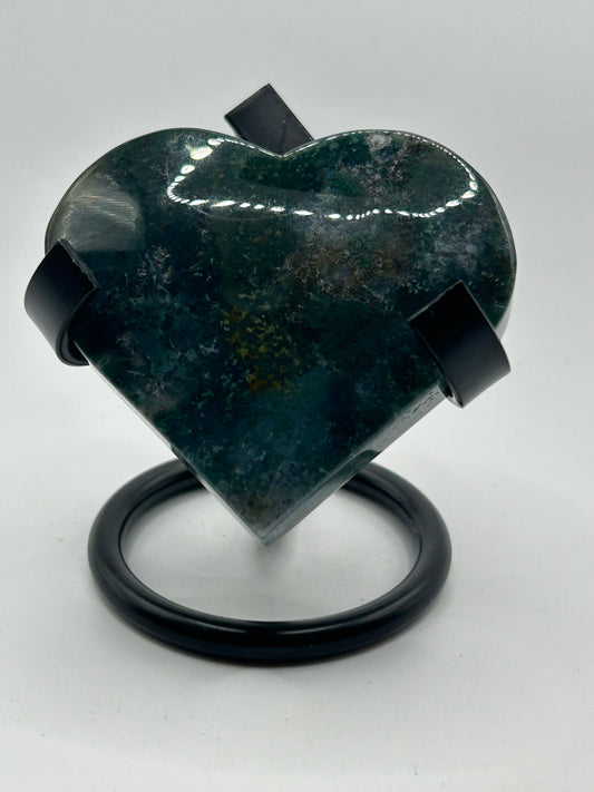 Heart(s) - Moss Agate