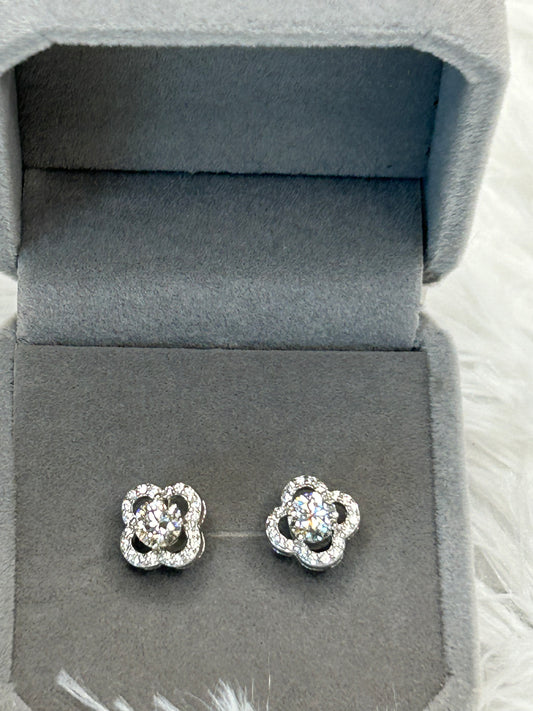 Earrings, Moissanite