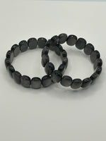 Bangle - Silver Obsidian