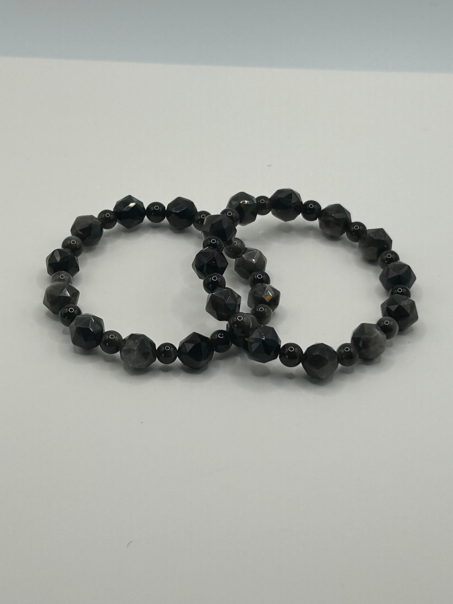 Bracelet - Obsidian, Ice