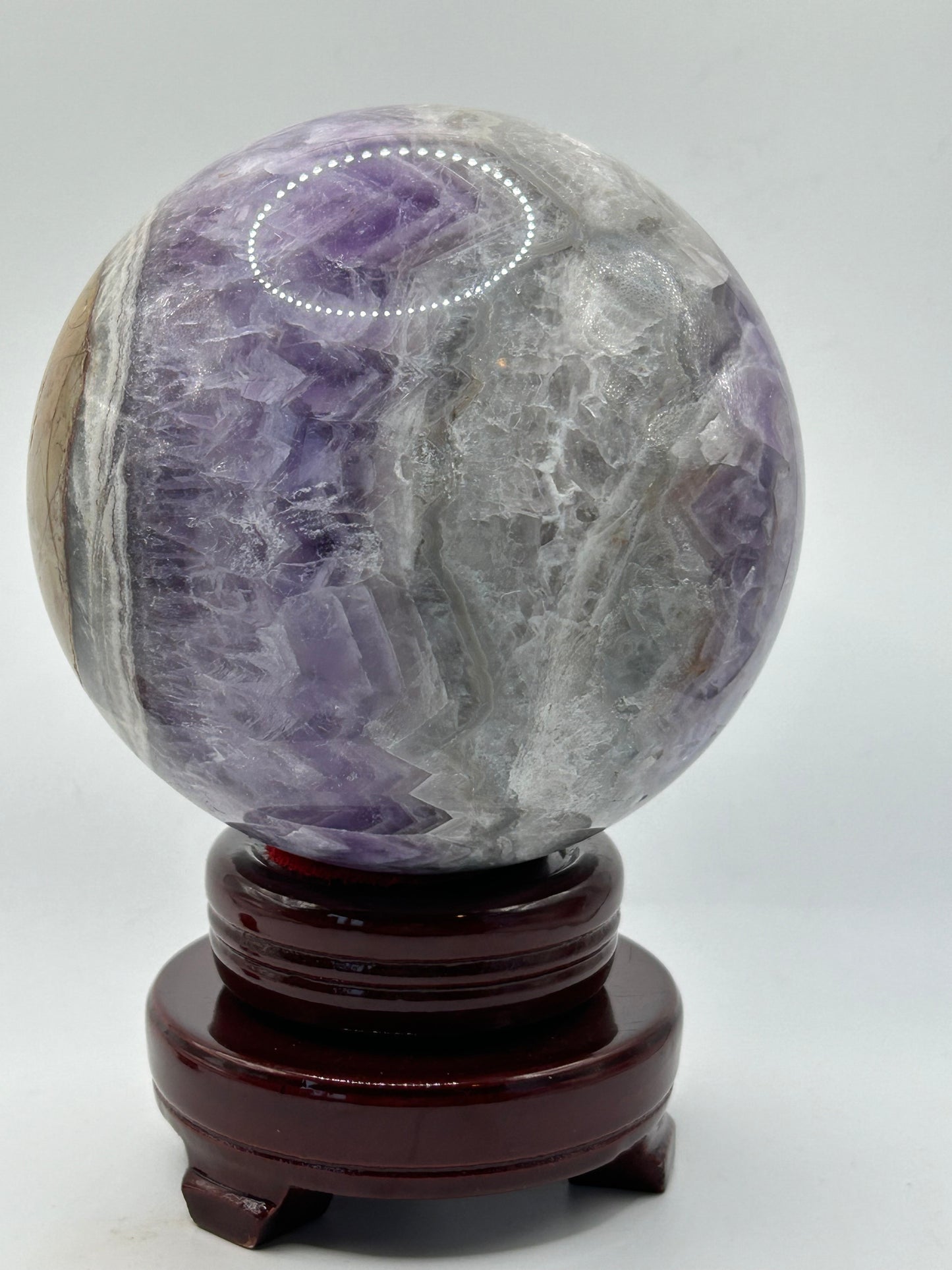 Sphere(s) - Amethyst and Mexican Crazy Lace Agate