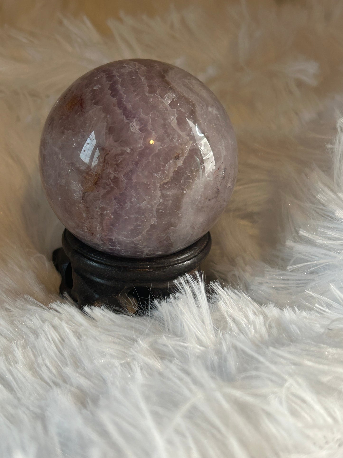 Sphere(s) - Amethyst and Mexican Crazy Lace Agate