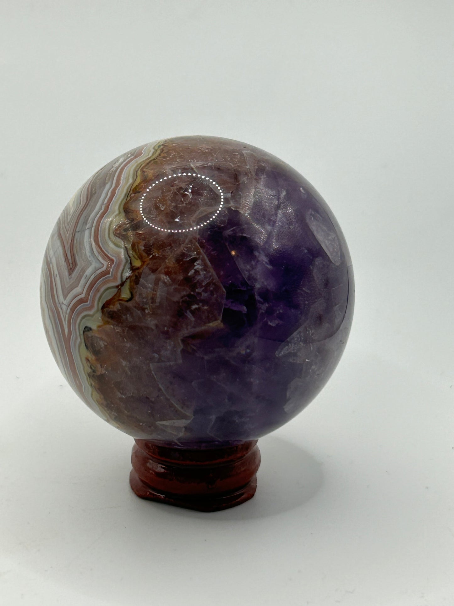 Sphere(s) - Amethyst and Mexican Crazy Lace Agate