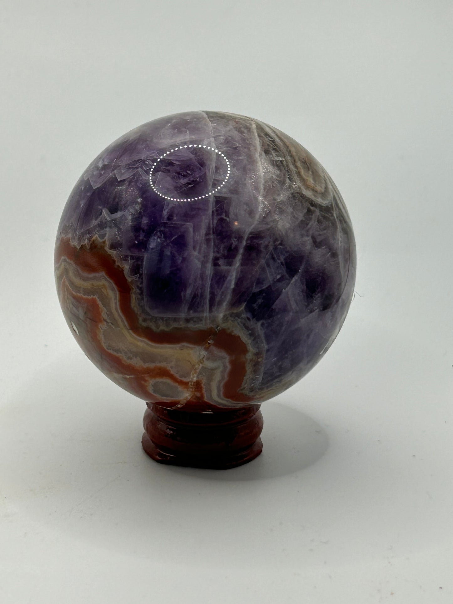 Sphere(s) - Amethyst and Mexican Crazy Lace Agate