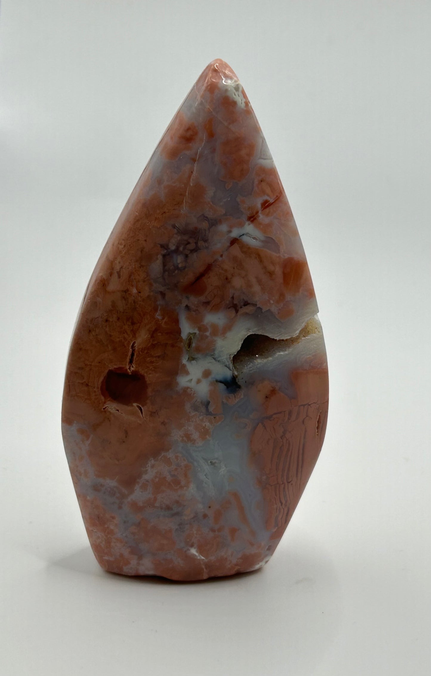 Tear Drop(s) - Pink Agate “Cotton Candy”