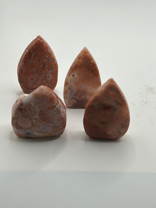Tear Drop(s) - Pink Agate “Cotton Candy”