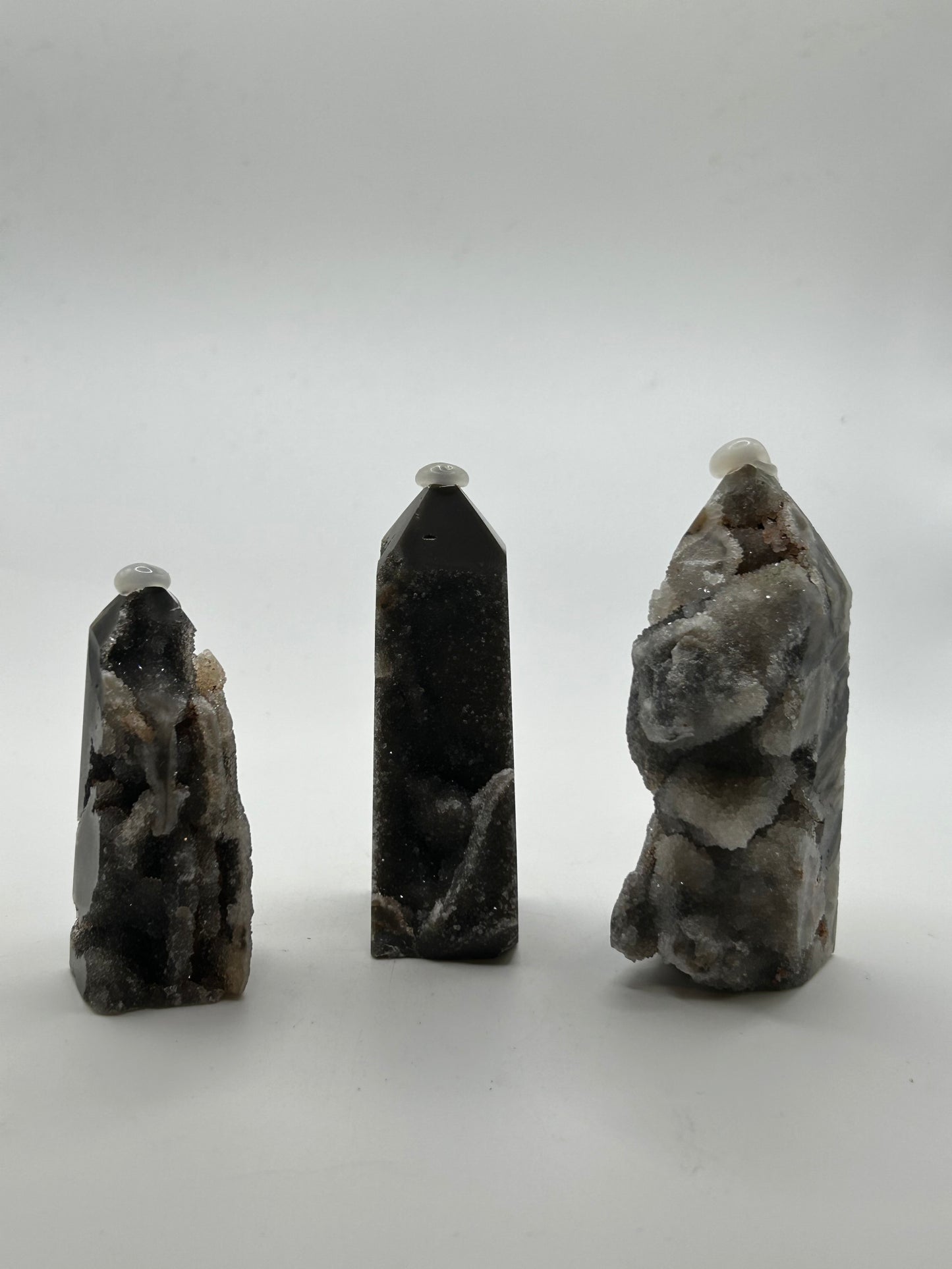 Towers (s), Sphalerite - Half Raw Drusy