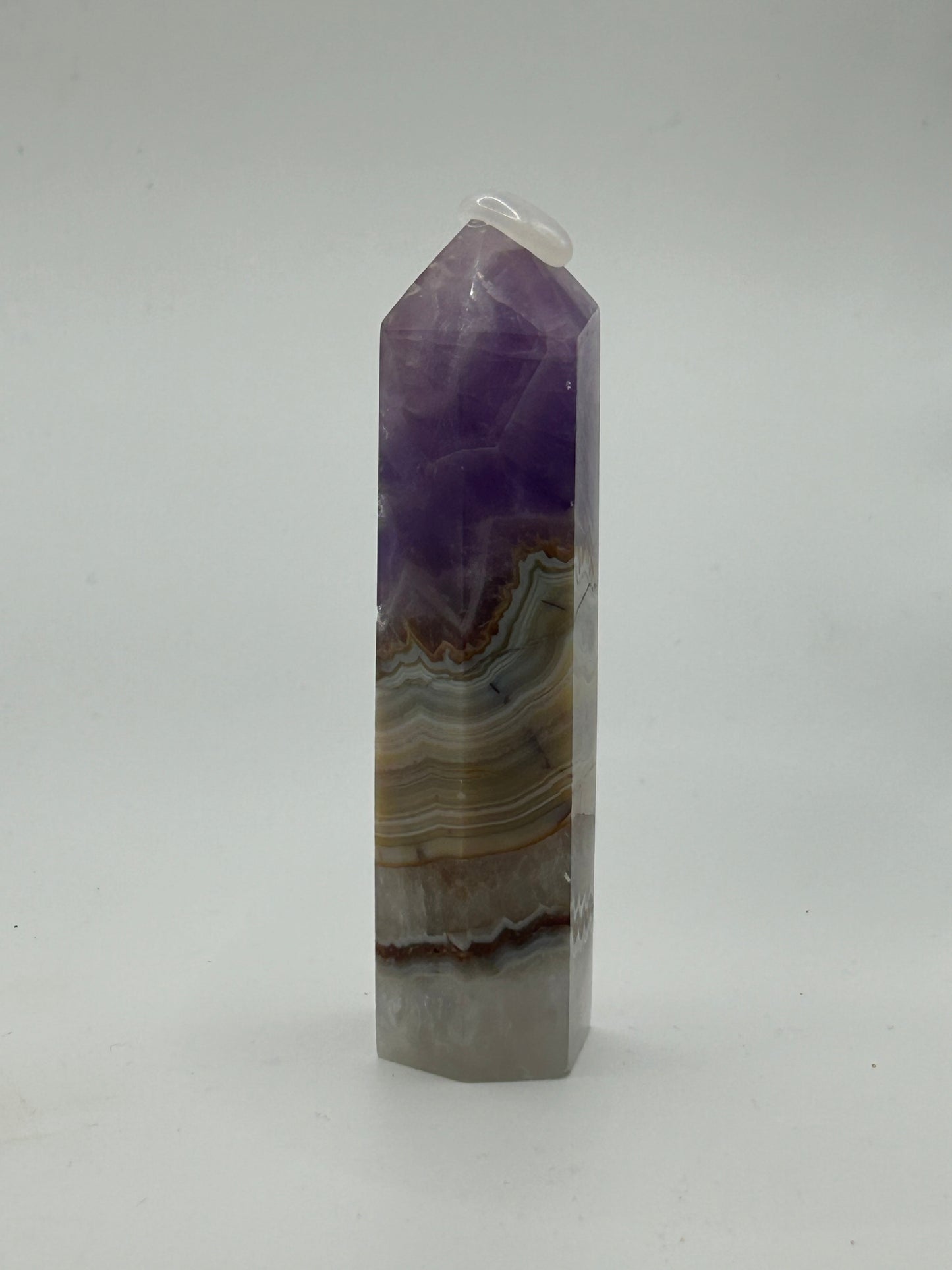 Tower(s) - Amethyst and Mexican Crazy Lace Agate